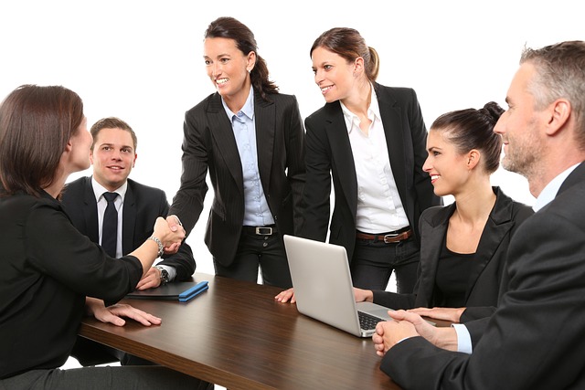 professional team portrait office